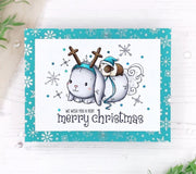 Bunny & Guinea 'Reindeer Ride' Clear Stamp 30705 - Paper Rose Studio