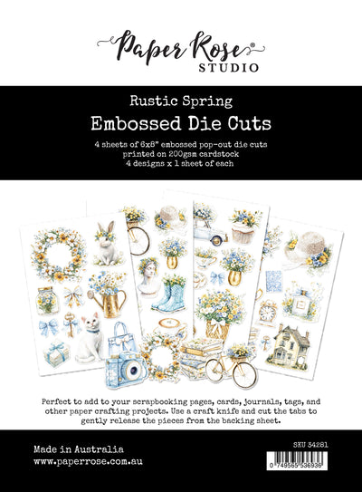 Rustic Spring Embossed Die Cuts 34281