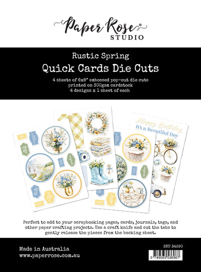 Rustic Spring 6x8" Quick Cards Die Cuts 34290