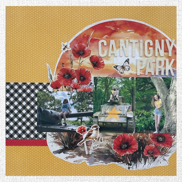 Poppy Garden Embossed Die Cuts 34665