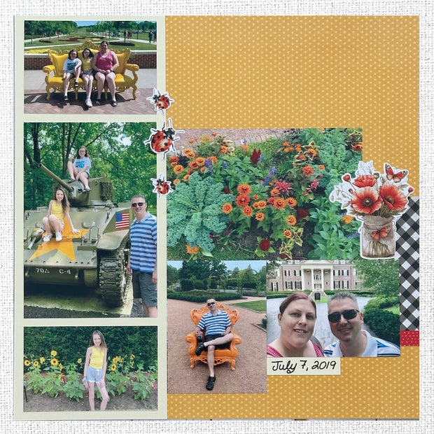 Poppy Garden Embossed Die Cuts 34665
