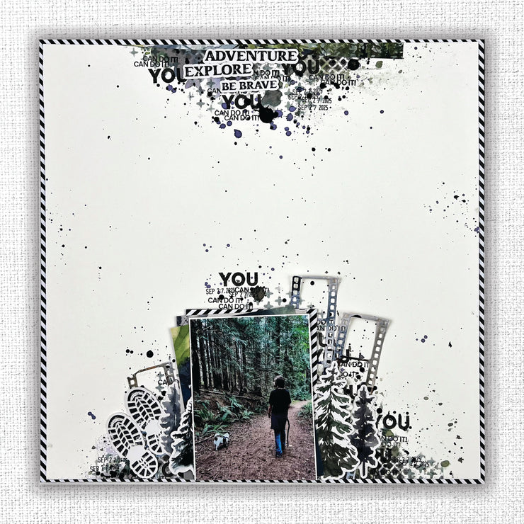Distressed Mesh 6x6" Stencil 18126