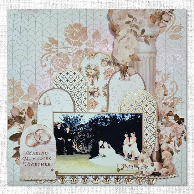 Wedding Joy Gold Foil 6x6 Paper Collection 34530