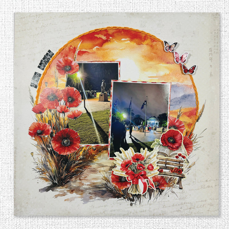 Poppy Garden Basics Embossed Die Cuts 34677
