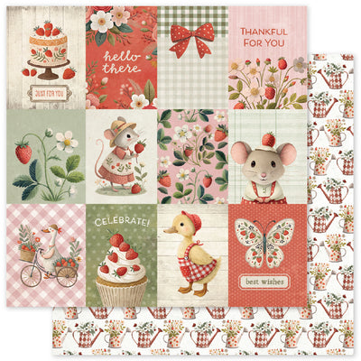 Strawberry Friends A 12x12 Paper (12pc Bulk Pack) 34863
