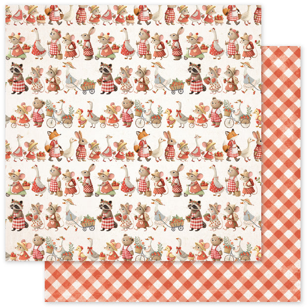 Strawberry Friends Basics A 12x12 Paper (12pc Bulk Pack) 34887