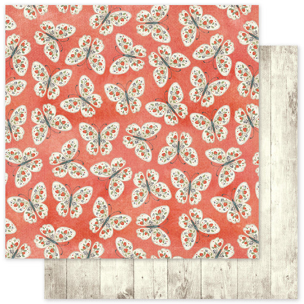 Strawberry Friends Basics C 12x12 Paper (12pc Bulk Pack) 34893