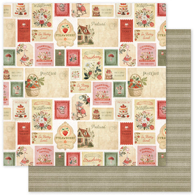 Strawberry Friends F 12x12 Paper (12pc Bulk Pack) 34878