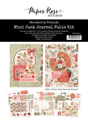 Strawberry Friends 8.5" x 11" Mini Junk Journal Folio Kit 35112 - Paper Rose Studio
