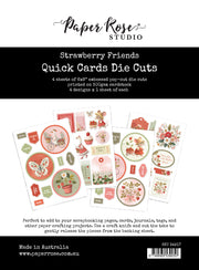 Strawberry Friends 6x8" Quick Cards Die Cuts 34917