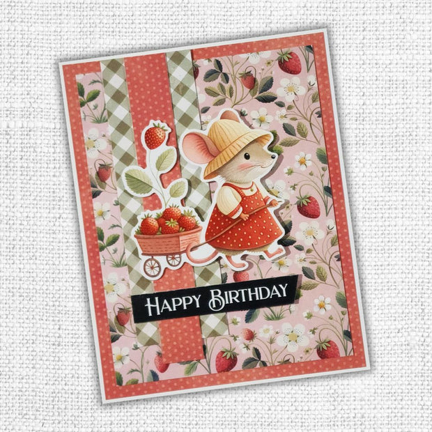 Strawberry Friends Embossed Die Cuts 34905