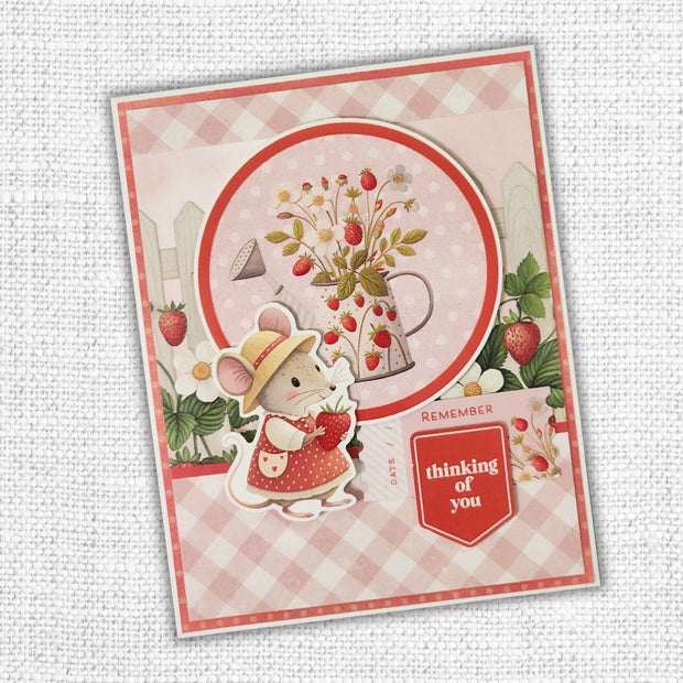 Strawberry Friends 6x8" Quick Cards Die Cuts 34917