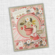 Strawberry Friends 6x8" Quick Cards Die Cuts 34917