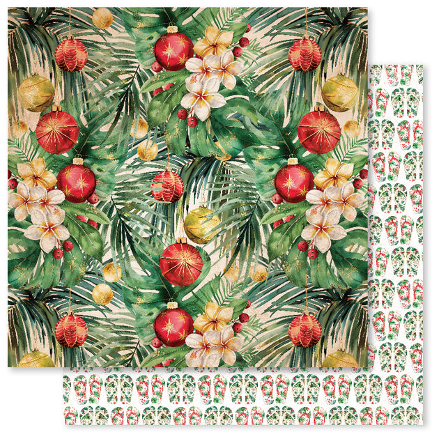 Tropical Christmas B 12x12 Paper (12pc Bulk Pack) 33120 - Paper Rose Studio