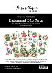 Tropical Christmas Embossed Die Cuts 33105