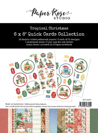 Tropical Christmas 6x8" Quick Cards Collection 33372 - Paper Rose Studio