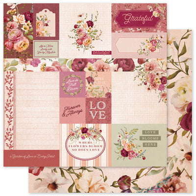 Vintage Rose Basics A 12x12 Paper (12pc Bulk Pack) 33624 - Paper Rose Studio