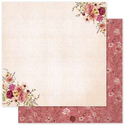 Vintage Rose Basics E 12x12 Paper (12pc Bulk Pack) 33636