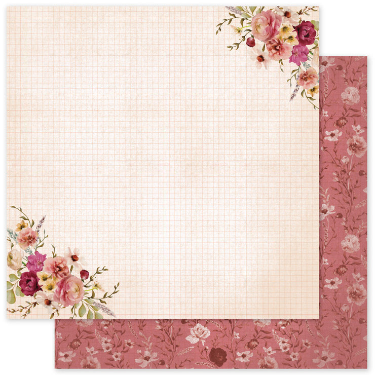 Vintage Rose Basics E 12x12 Paper (12pc Bulk Pack) 33636 - Paper Rose Studio