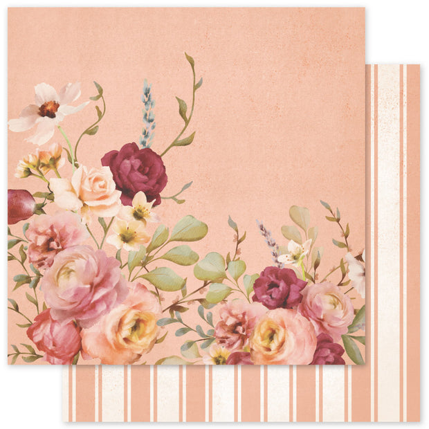 Vintage Rose Basics F 12x12 Paper (12pc Bulk Pack) 33639