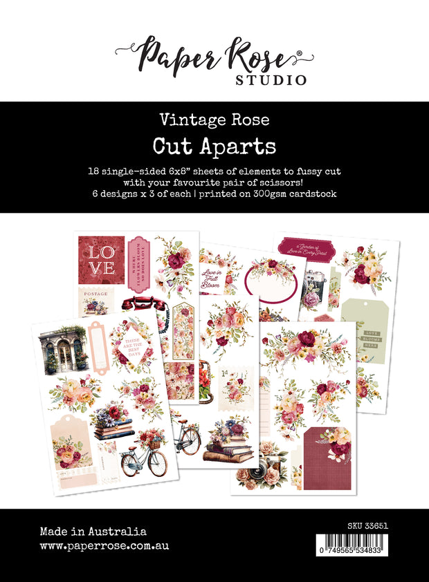 Vintage Rose Cut Aparts Paper Pack 33651