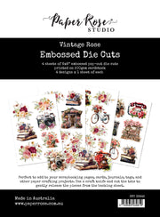 Vintage Rose Embossed Die Cuts 33645