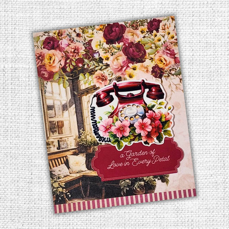 Papercuts Cardmaking Kit - Vintage Rose Papercuts Kit 33810