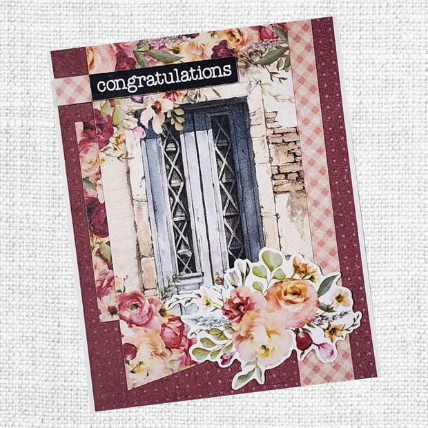 Papercuts Cardmaking Kit - Vintage Rose Papercuts Kit 33810