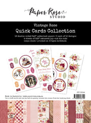 Vintage Rose 6x8" Quick Cards Collection 33144 - Paper Rose Studio