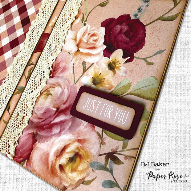 Vintage Rose Embossed Die Cuts 33645