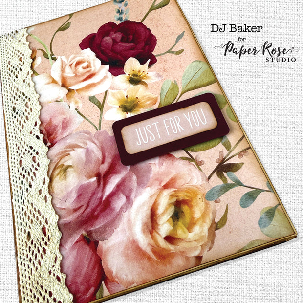 Vintage Rose Embossed Die Cuts 33645