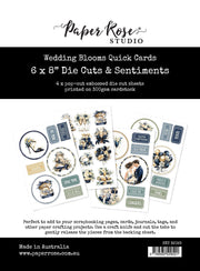 Wedding Blooms 6x8" Die Cuts & Sentiments 32028 - Paper Rose Studio