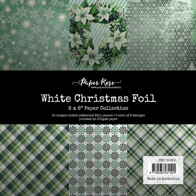 White Christmas Foil 6x6 Paper Collection 32652