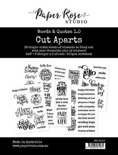 Words & Quotes 1.0 Cut Aparts Paper Pack 32520