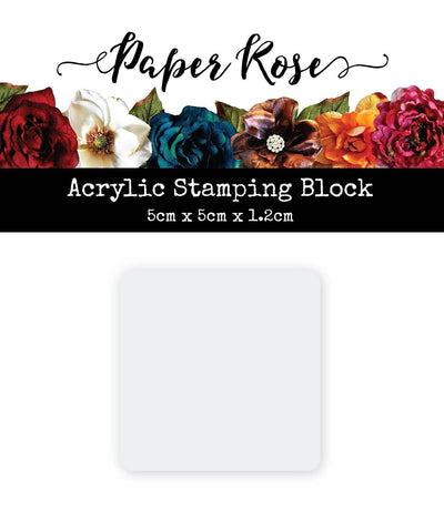 Acrylic Stamping Block - 5x5cm - 21675 - Paper Rose Studio