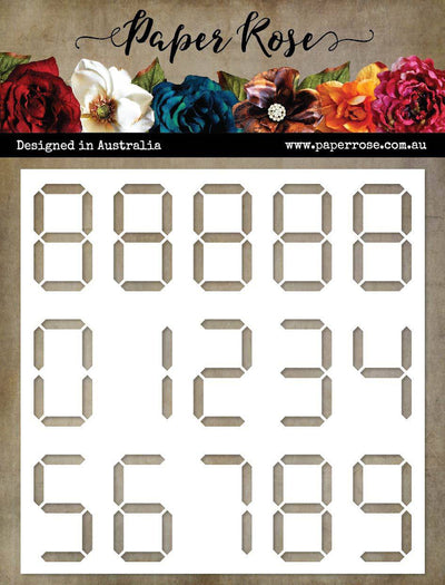 Alarm Clock 6x6" Stencil 21003 - Paper Rose Studio