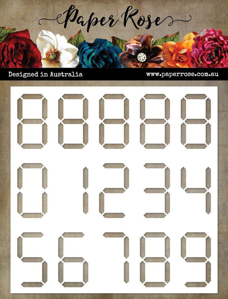 Alarm Clock 6x6" Stencil 21003 - Paper Rose Studio