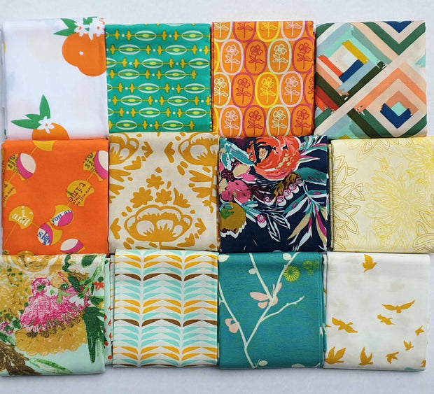 Art Gallery Fabrics 12pc Fat Quarter Pack - Assorted Multi (Style B) - Paper Rose Studio