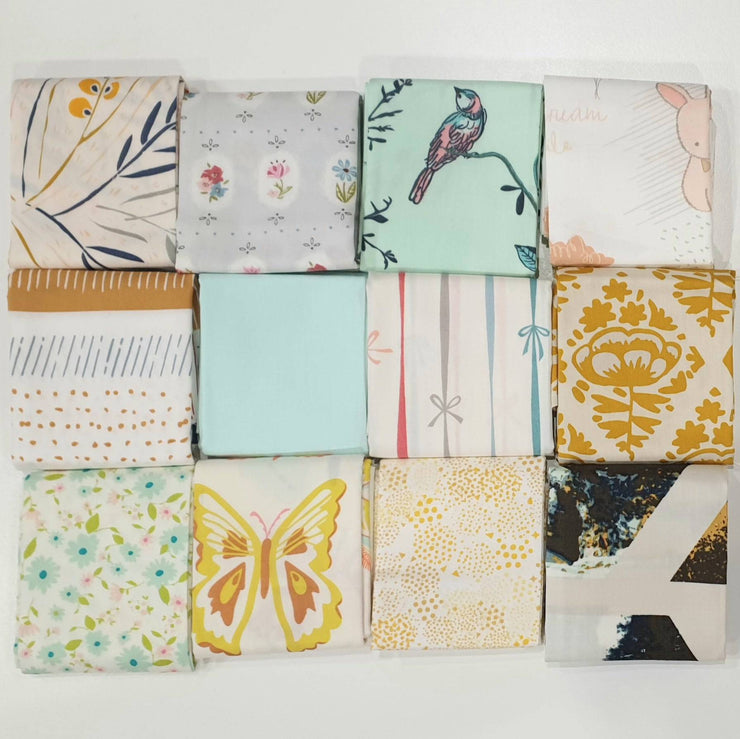Art Gallery Fabrics 12pc Fat Quarter Pack - Assorted Multi (Style D) - Paper Rose Studio