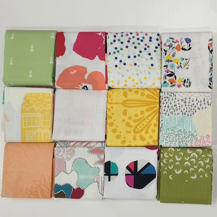 Art Gallery Fabrics 12pc Fat Quarter Pack - Assorted Multi (Style E) - Paper Rose Studio