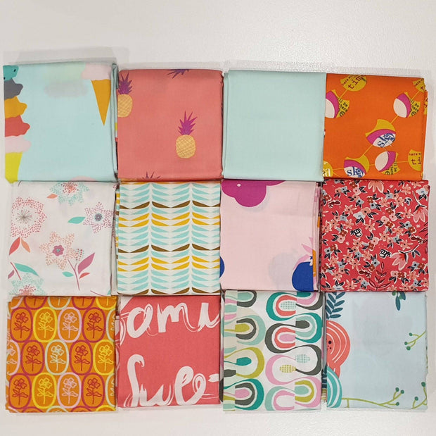 Art Gallery Fabrics 12pc Fat Quarter Pack - Assorted Multi (Style G) - Paper Rose Studio