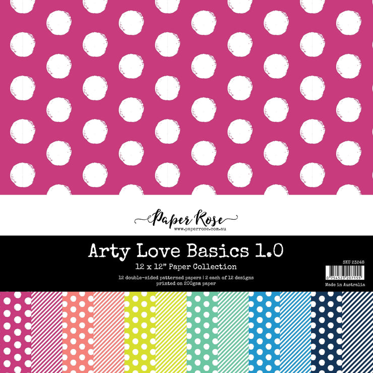 Arty Love Basics 1.0 12x12 Paper Collection 23248 - Paper Rose Studio