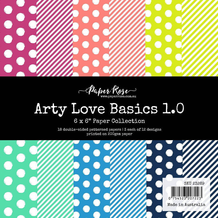 Arty Love Basics 1.0 6x6 Paper Collection 23269 - Paper Rose Studio
