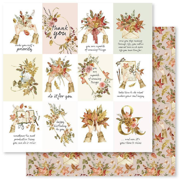 Autumn Bouquet A 12x12 Paper (12pc Bulk Pack) 27844 - Paper Rose Studio