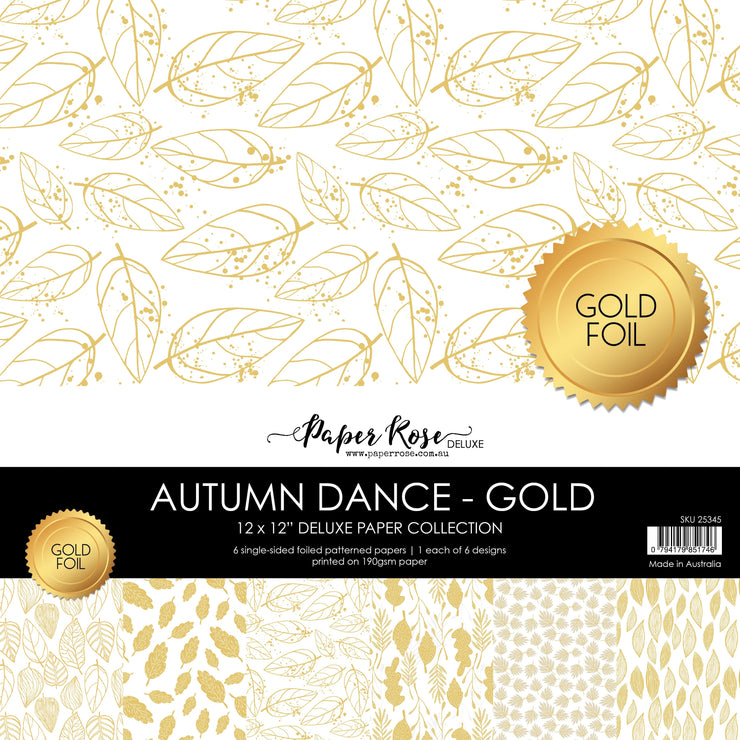 Autumn Dance 12x12 Paper Collection 25345 - Foil - Paper Rose Studio