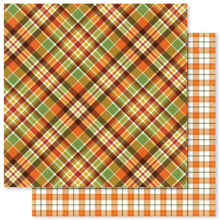 Autumn Plaid C 12x12 Paper (12pc Bulk Pack) 20270 - Paper Rose Studio