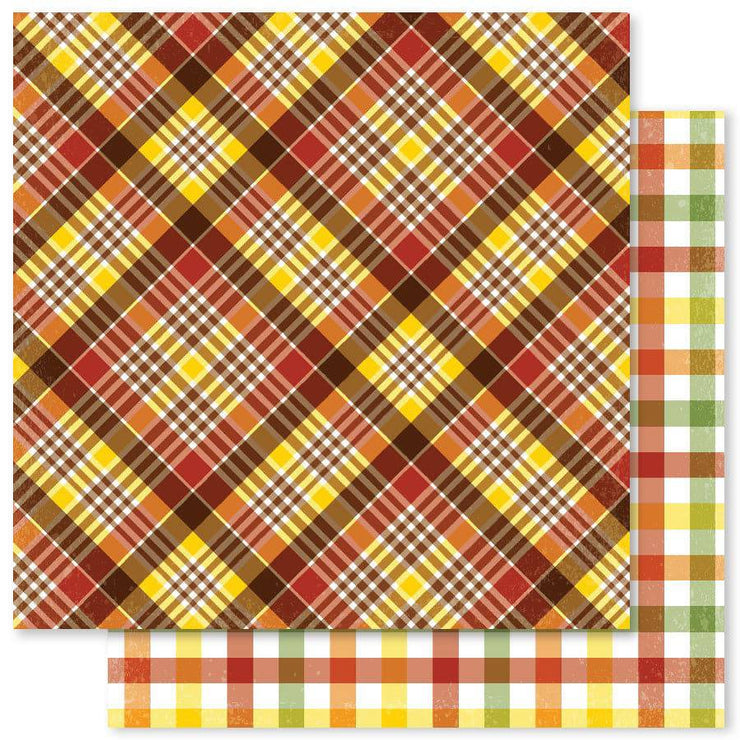 Autumn Plaid E 12x12 Paper (12pc Bulk Pack) 20276 - Paper Rose Studio