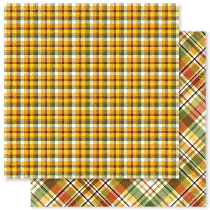 Autumn Plaid F 12x12 Paper (12pc Bulk Pack) 20279 - Paper Rose Studio