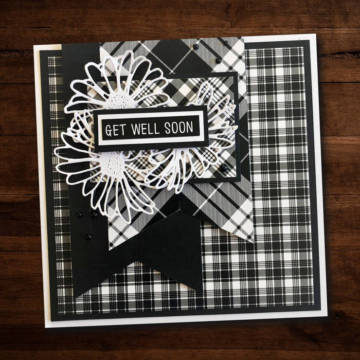 B&W Plaid 6x6 Paper Collection 20529 - Paper Rose Studio