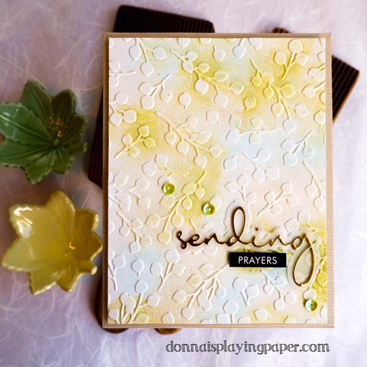 Baby Script Embossing Folder Baby Blue Embossing Folder 20384 – Paper Rose Studio